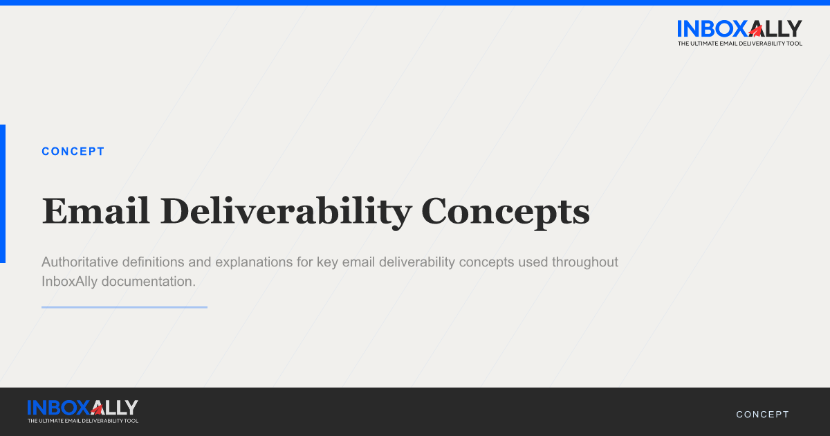 Email Deliverability Concepts | InboxAlly Knowledge Base