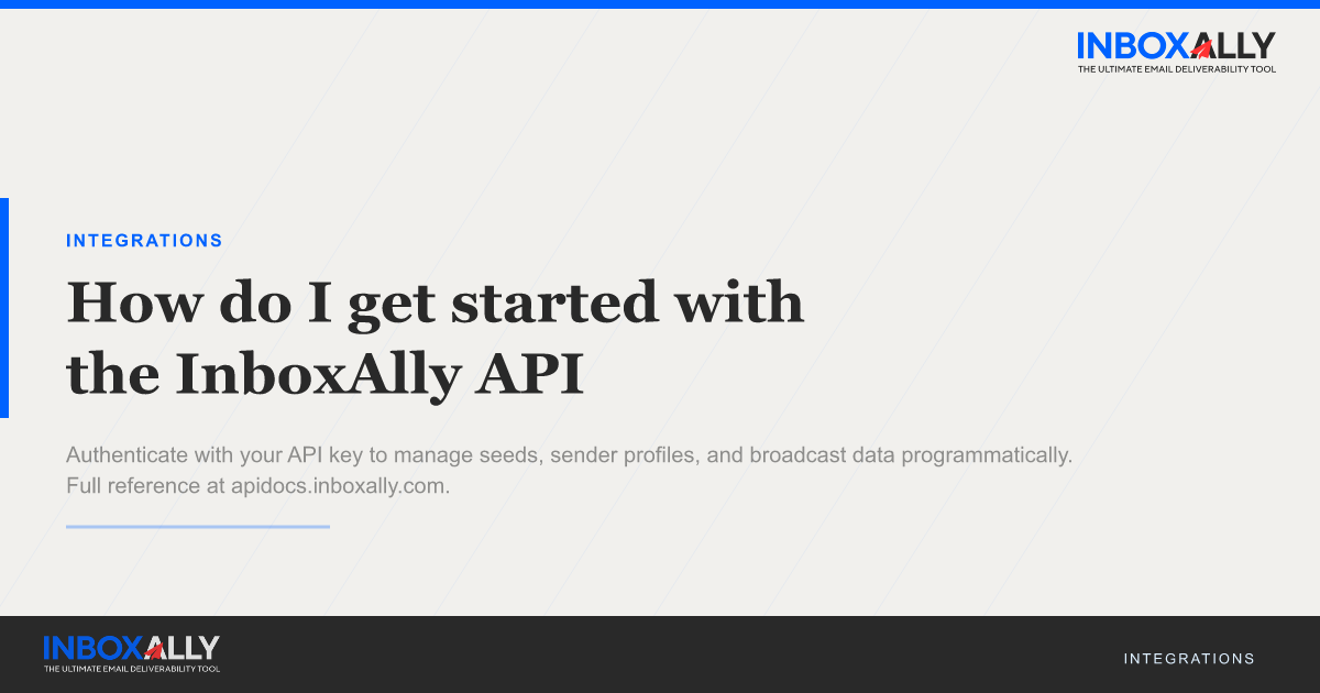How do I get started with the InboxAlly API? | InboxAlly Knowledge Base