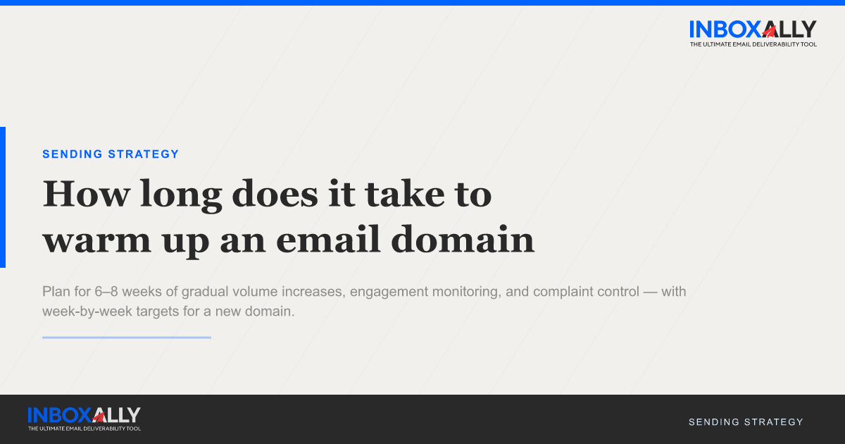 How long does it take to warm up an email domain? | InboxAlly Knowledge ...
