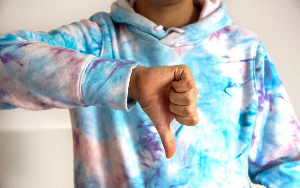 thumbs down for spam
