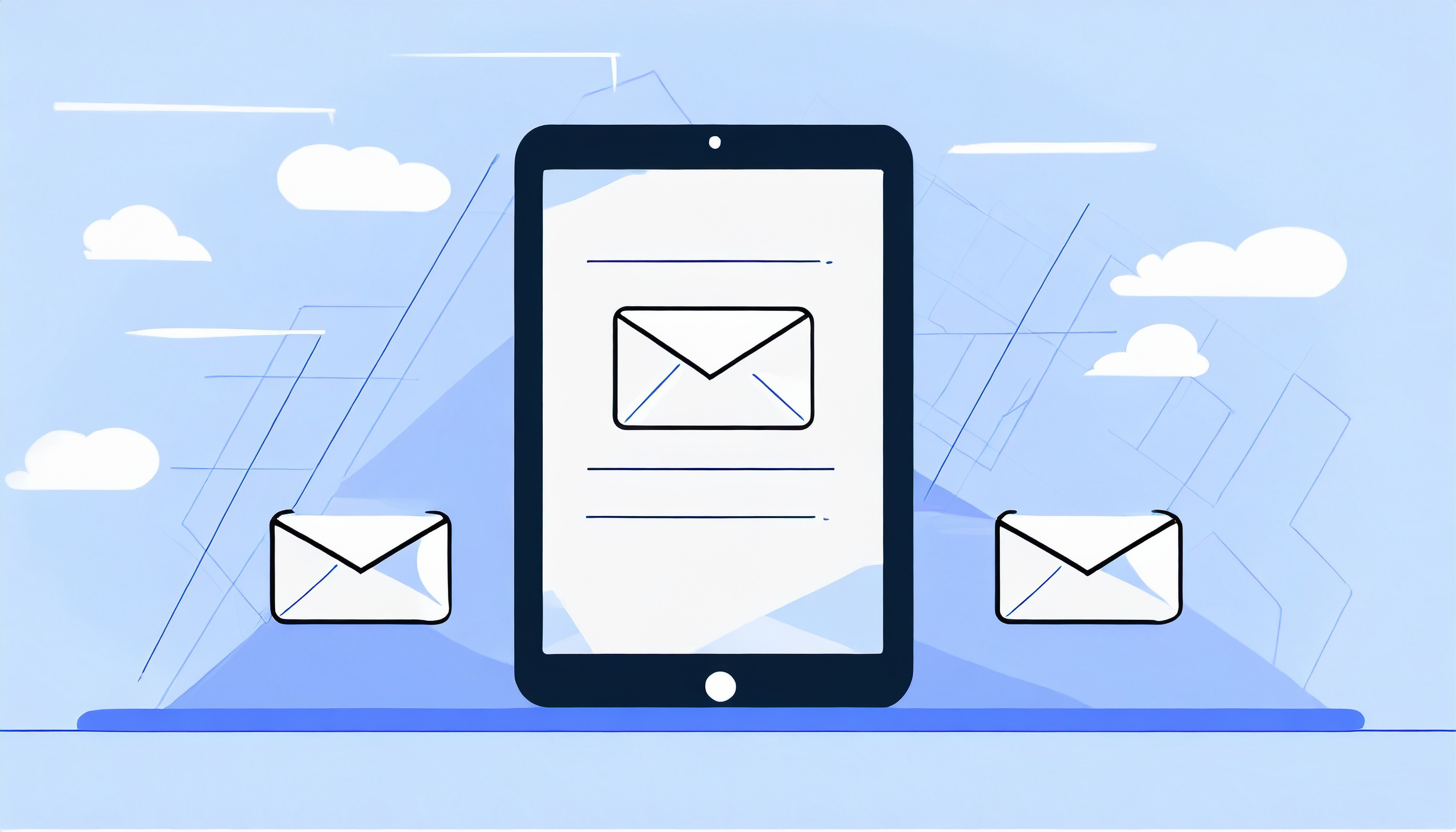 An illustration of a mobile phone with email icons, perfect for email marketing enthusiasts. - Email Marketing Forums for Expert Insights