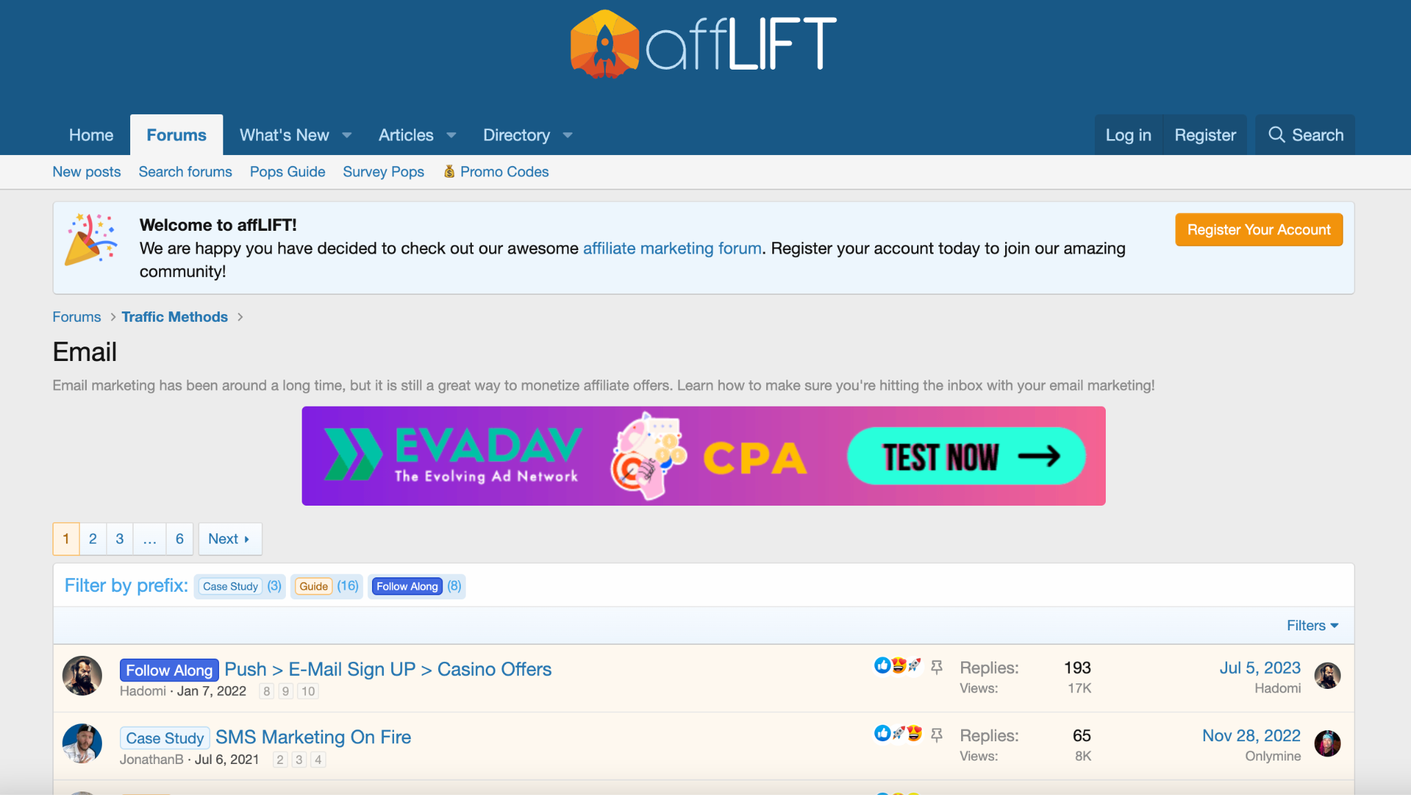 affLIFT homepage - Email Marketing Forums for Expert Insights