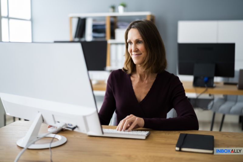A professional exploring solutions to 'what is a secure email,' ensuring safe and reliable digital communication.