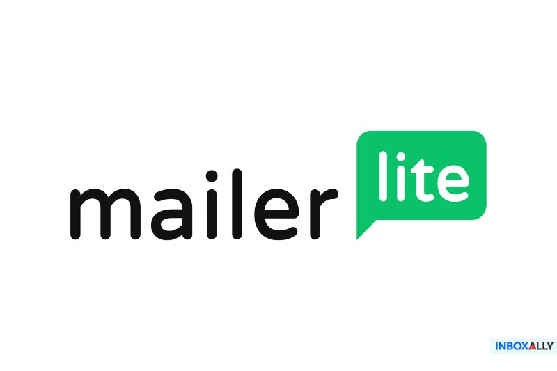 the logo of MailerLite features "mailer" in bold black text and "lite" in crisp white, all elegantly encased within a vibrant green speech bubble. An ideal choice for those exploring AWeber alternatives.