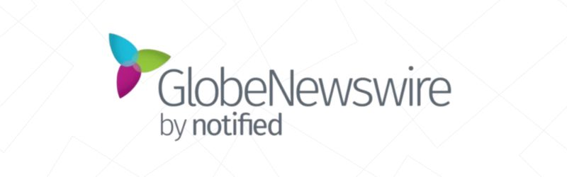 GlobeNewswire by notified logo featuring three overlapping, multicolored petals to the left of the company name on a white background, representing one of the leading press release distribution platforms.