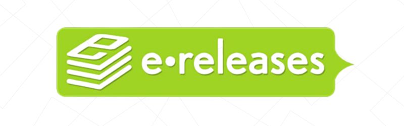 Green rectangular logo with overlapping white paper icons on the left and the text "e•releases" in white on the right, representing a trusted US press release distribution platform.