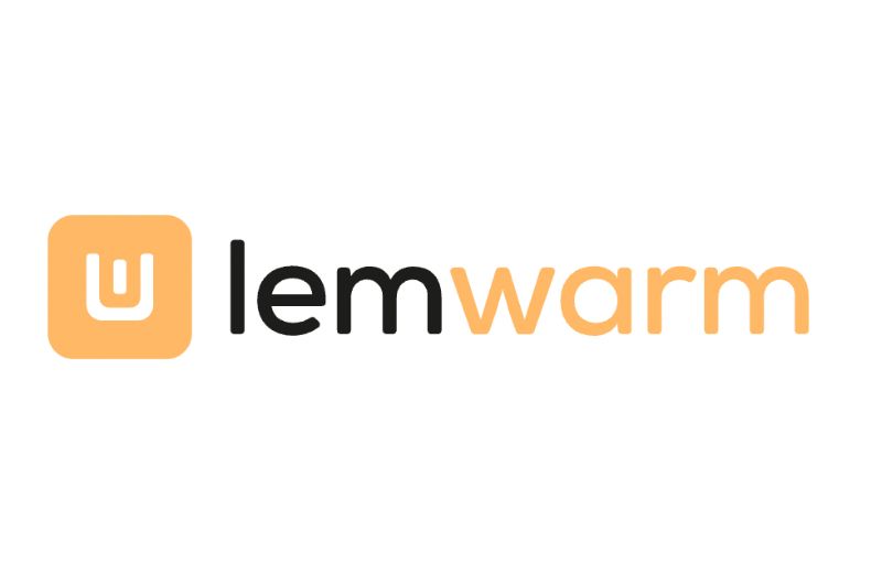 Logotipo da Lemwarm apresentado como uma alternativa de caixa de entrada de aquecimento para remetentes de e-mail